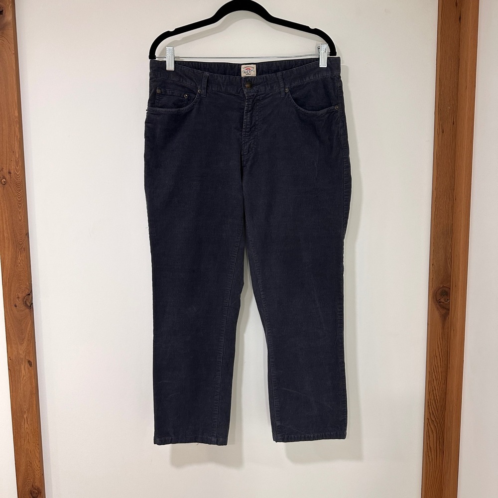Faherty‎ Corduroy 5-Pocket Pants Women 33 Charcoal Grey Stretch | Coastal Casual